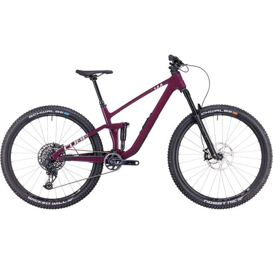 BICICLETA CUBE STEREO ONE44 C:68X SLX WINE GREY 2024 M