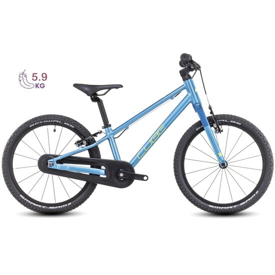 BICICLETA COPII CUBE NUMOVE 180 ALBASTRU/LIME 18INCH