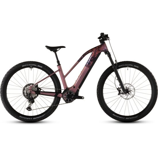 BICICLETA ELECTRICA CUBE REACTION HYBRID SLX 800 TRAPEZE SHIFTBLUSH ART 2026 cadru M (18") - roti 29