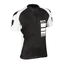 Tricou Ciclism M-WAVE Alb/Negru 