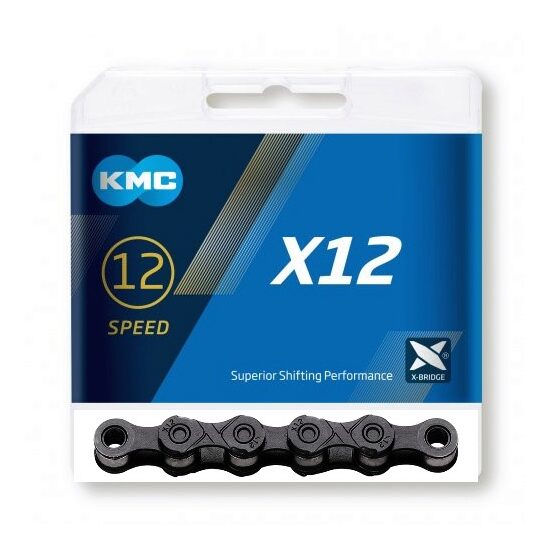 Lant KMC ”X12 Blacktech” 12 viteze 126 zale