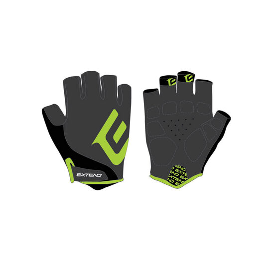 Manusi Ciclism EXTEND GRISP M Negru/Lime
