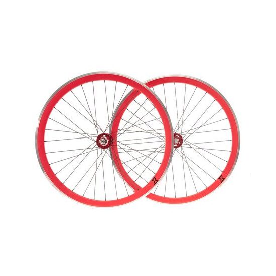 Set Roti Single Speed/Fixie SXT 700-32H 40 mm Rosu