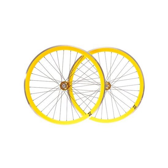 Set Roti Single Speed/Fixie SXT 700-32H 40 mm Galben