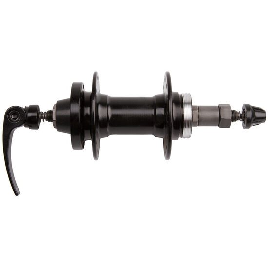 Butuc Fata cu Dinam Disc si QR ”Hub Dynamo 2 in 1 ” 36 H Silver