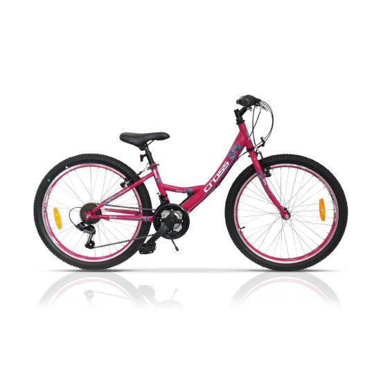 Bicicleta copii CROSS Alissa  24'' junior  Roz