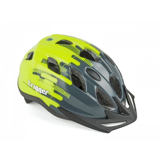 Casca Copii AUTHOR Trigger Inmold 52-56 cm Grey/Galben Neon
