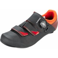 PANTOFI CICLISM SHIMANO ON-ROAD/ROAD PERFORMANCE SH-RP400MO, BLACK/ORANGE RED mar.44