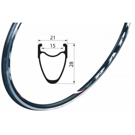 Janta 28 622x15 Remerx Rapid, dubla, 32H, neagra REM0032