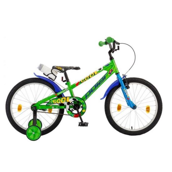Bicicleta Copii Polar Footbal - 20 Inch  Verde Albastru