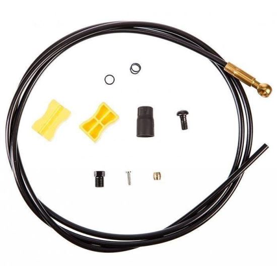 FURTUN SHIMANO SM-BH90-SBLS, 1700MM, RESIN, AJUSTABIL, CONECTOR DREPT PE MANETA, NEGRU, AMBALAT IND.