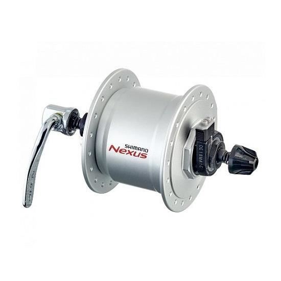 Butuc față cu dinam SHIMANO NEXUS DH-C3000 32H argintiu