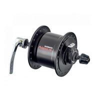 BUTUC CU DINAM SHIMANO NEXUS DH-C3000-2N-QR, 6V/2.4W, 36H, OLD:100MM, QR 133MM, E2 TERMINAL, NEGRU, AMBALAT IND.