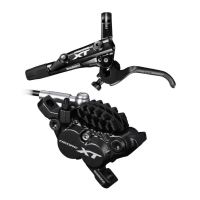 FRANA PE DISC SET ASAMBLAT, DEORE XT, BL-M8000(L), BR-M8020(R) FARA ADAPTOR, PLACUTE METAL CU ARIPIOARE DE RACIRE, SM-BH90-SBLS 1700MM(NEGRU), INCLUDE OLIVA SI INSERTIE CONECTARE, AMBALAT IND.