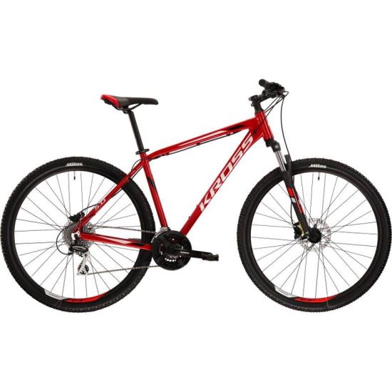 Bicicleta KROSS HEXAGON 5.0 27,5" XS ROSU-GRI-NEGRU