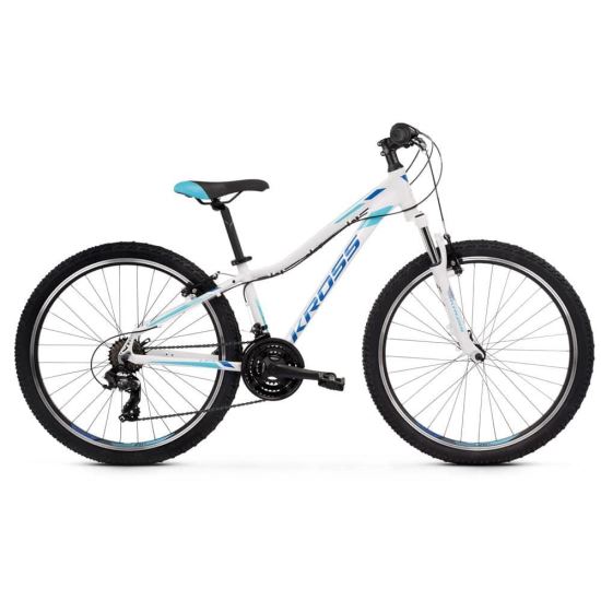 Bicicleta KROSS LEA 1.0 26" M DAMA ALB-ALBASTRU KRLE1Z26X19W003927