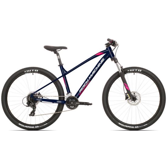 Bicicleta MTB Rock Machine Catherine 70-27 27.5 Albastru/Roz/Argintiu S-15