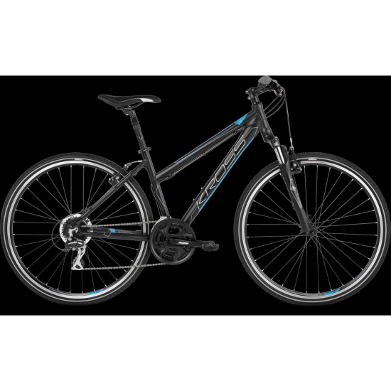 Bicicleta KROSS EVADO 3.0 28" M DAMA NEGRU-ALBASTRU