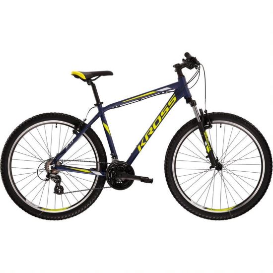 Bicicleta KROSS HEXAGON 2.0 27,5" L ALBASTRU-GALBEN 