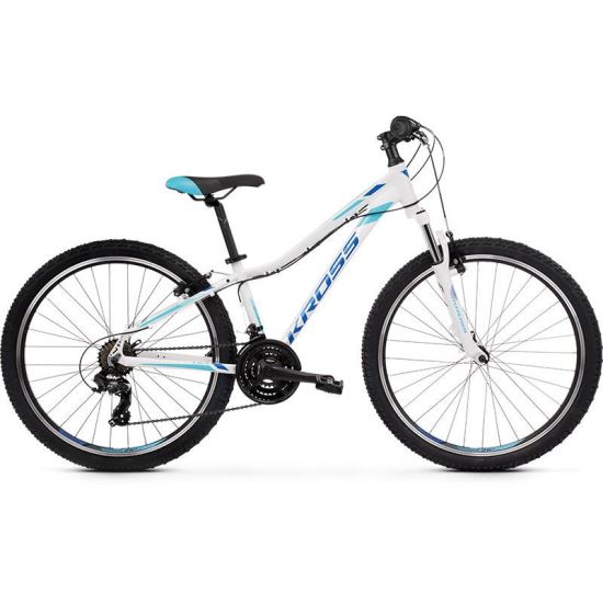 Bicicleta KROSS LEA 1.0 26" XXS DAMA ALB ALBASTRU 