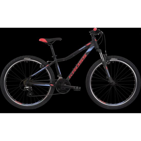 Bicicleta KROSS LEA 2.0 27,5" M DAMA NEGRU-ROZ 