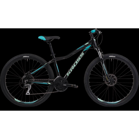 Bicicleta KROSS LEA 5.0 27,5 XXS DAMA NEGRU-TURCOAZ 